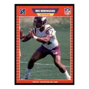 1989 Pro Set #467 Carta calcio Mike Merriweather Minnesota Vikings - Foto 1 di 2