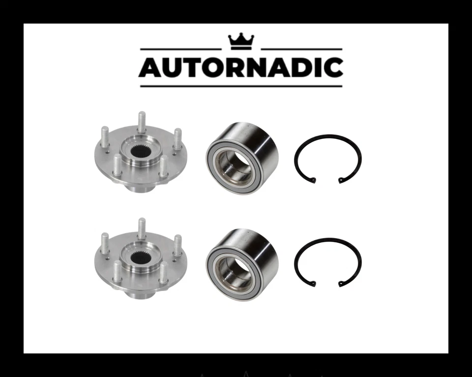 2 FRONT WHEEL HUB & BEARING KITS FOR HYUNDAI 2001-2006 SANTA FE 2005-2009 TUCSON - Image 1 of 1