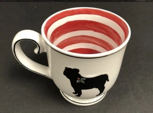 TAZA DE CAFÉ Bulldog Lover Christmas Silhouette con Holly Spectrum Designz 15 oz - Imagen 1 de 11