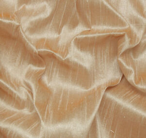 Light Brown Blend Silk Dupioni Slub Curtain Drape Panel Craft Fabric By the Yard