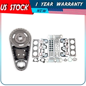 For 2000-2005 Pontiac Grand Am 3.4L Timing Chain Kit Head Gasket Set - Foto 1 di 8