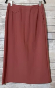 Appleseed's Women's NWOT Deep Rust Polyester Blend Maxi Skirt, Size 8 Medium. - Picture 1 of 5
