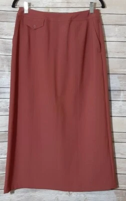 Maxi falda para mujer Appleseed nueva sin etiquetas mezcla de poliéster óxido profundo, talla 8 mediana. Foto 1 de 4