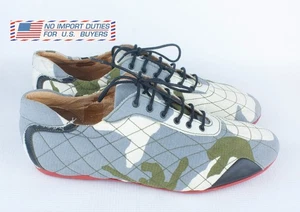 Ivan Grundahl Unisex Sneakers Multicolor Camouflage Fabric Size 40 - Picture 1 of 16