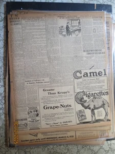 Tabak Geschichte Zeitung 66 Kamel Zigaretten Turkish Blend 1914 frühe Anzeige - Bild 1 von 1