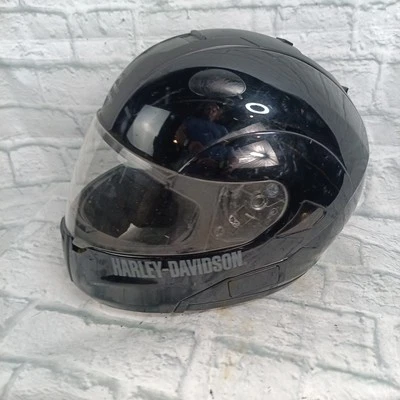 Harley Davidson Motorcycle Matte Black Full Face Modular Helmet XXL HD-H05 Sun - Image 1 of 4