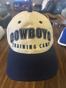 Gorra de los Dallas Cowboys campamento de entrenamiento NFL blanca/azul nueva sin etiquetas - Imagen 1 de 6