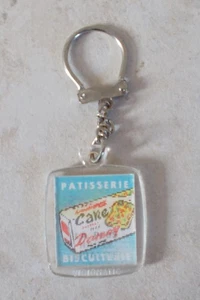 Ancien porte clefs clés vintage Pâtisserie Confiture DAMOY France 1960s - Picture 1 of 4