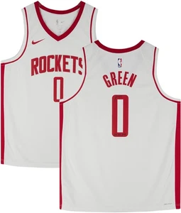 Jalen Green Rockets Signed #0 2021 Nike White Association Swingman Jersey w/Insc - Picture 1 of 5