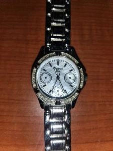 Reloj para mujer Armitron Now 75/3639SV tono plateado esfera rosa sin trapear - tiene batería nueva - Imagen 1 de 3