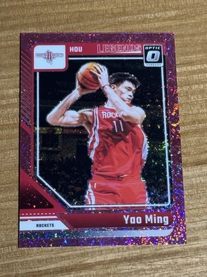 Yao Ming 2024-25 Donruss Optic Legends Pink Glitter /275 #226 Houston Rockets - Image 1 of 2