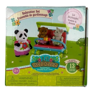 Juego de niñera Lil Woodzeez Panda con 2 bebés nuevo con etiquetas sellado 13 piezas ENVÍO GRATUITO 💓💗 - Imagen 1 de 6