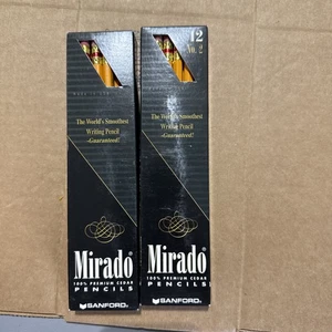 Vintage 1999 Lot 2 Packs of Sanford Mirado Premium Cedar No. 2 Pencils 02097 - Picture 1 of 10