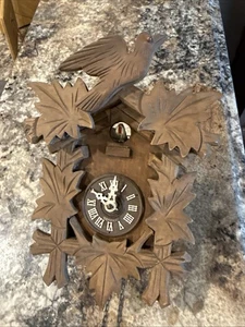German Cuckoo Clock Smaller Size For Parts/Repair Only UNTESTED/INCOMPLETE - Picture 1 of 13
