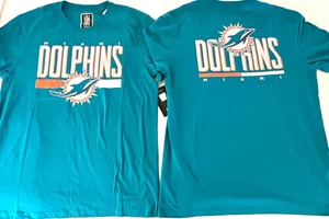 MIAMI DOLPHINS SHIRT SMALL NFL TEAM APPAREL FOOTBALL 2 SIDED LOGO - Picture 1 of 7