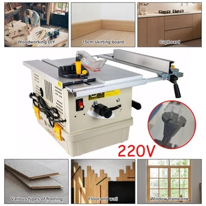 Electric Milling Machine Table Saw Woodworking Dust Free Sawing Machine 2200W US - Picture 1 of 15