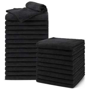 Salon Towels 24 Pack, Microfiber Barber Towels Bulk, (16x29 inches) Hair-Dryi... - Picture 1 of 8