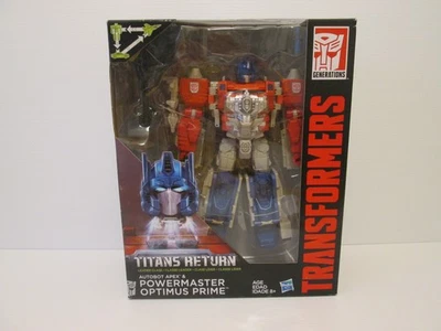 Transformers Titans Return Powermaster Optimus Prime & Autobot Apex - New - Image 1 of 4