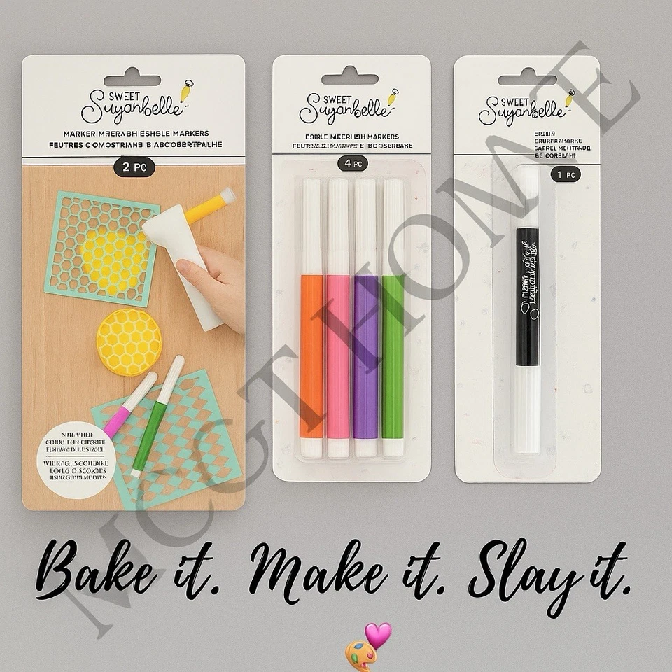 Paquete de decoración de aerógrafo Sweet Sugarbelle neón + kit de juegos de marcadores clásicos Foto 1 de 4