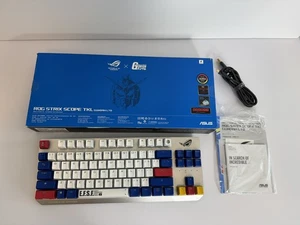 ASUS ROG Strix Scope TKL GUNDAM Klawiatura gamingowa RGB Cherry MX Niebieskie przełączniki - Zdjęcie 1 z 1
