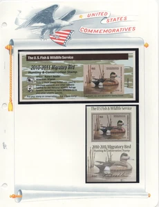 USA 2010-2016 SECHS BRIEFMARKEN BUNDES ENTENJAGD POSTFRISCH 15 $ BIS 25 $ F.V. - Bild 1 von 6