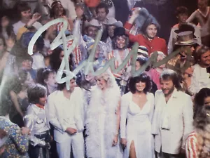 AUTOGRAPHED VG++ 1980s Björn Ulvaeus ABBA SUPER TROUPER SLEEVE ONLY 45 - Picture 1 of 3