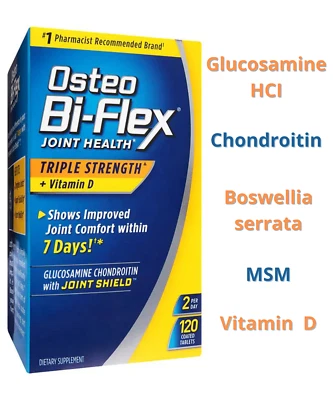 Osteo Bi-Flex Triple Strength Glucosamine + Chondroitin +Vitamine D 120 tab - Image 1 of 4