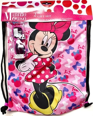 Disney Minnie Mouse на шнурке рюкзак и солнцезащитные очки 2 подарочный набор - Изображение 1 из 4