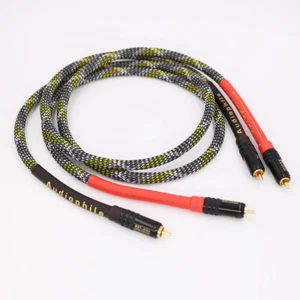 ST-48B 5N Audio Cable, Silver Plated RCA Interconnect Audiophile Signal Wire - Picture 1 of 10