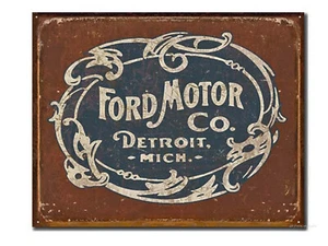 FORD Schild 30 x 40 cm groß Or. Logo USA Poster Oldtimer Auto Werkstatt *147 - Bild 1 von 5