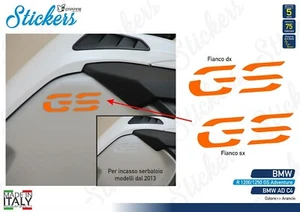 Adesivi Serbatoio Moto BMW R 1200 gs adventure LC per incasso arancione - Imagen 1 de 1