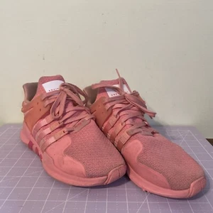 Adidas Womens 7 EQT Support ADV Pink Running Shoes Lace Up Low Top B37541 - Picture 1 of 6