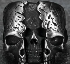 Outlaw Biker Totenkopf Ring - Neu Größe 10 - Bild 1 von 1