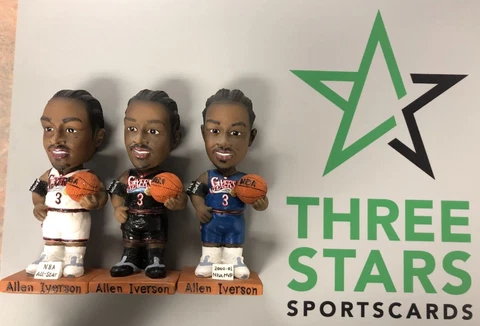 Allen Iverson 76ers Bobbleheads (Lot of 3) **SEE NOTES** Cover