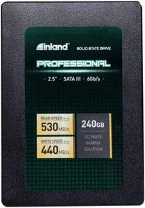Inland Professional 240 GB 2.5 Inch 3D NAND SATA III 6Gb/s 7mm Internal SSD - Picture 1 of 6