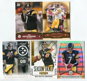 Lote de 5 tarjetas de fútbol americano Ben Roethlisberger Miami (OH) PITTSBURGH STEELERS (LOTE 14) - Imagen 1 de 1