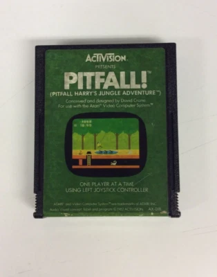 Pitfall! (Atari 2600, 1982) Authentic Cartridge Only - Image 1 of 4
