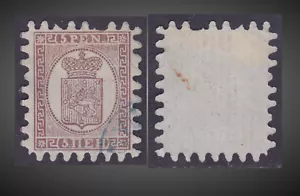 1874 FINLAND 5 PENNIA -PURPLE-BROWN ON LAID VERTICAL PAPER USED SCT. 6 MI.5Cz? - Picture 1 of 1
