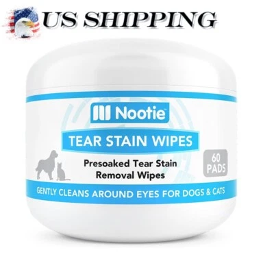 Toallitas para manchas Nootie Pet, eliminación y prevención suaves de manchas para mascotas, 60 unidades Foto 1 de 4