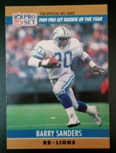 Barry Sanders Pro Set "1989 Rookie of the year" 1990 no. 1. HGC!!!!! - Picture 1 of 2