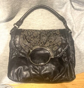 MIMCO Women's Medium Black Leather Bag Euc - Foto 1 di 6