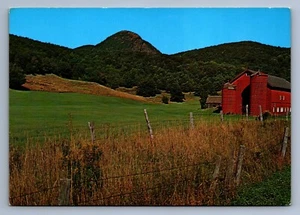 Postcard Vtg Barn Red Countryside New England Scene Peaceful 4x6 - Picture 1 of 2