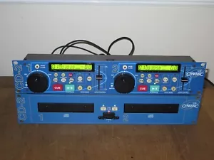 Citronic CD-2 twin-drive DJ CD player in blue / PERFECT - Picture 1 of 2