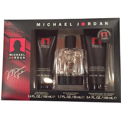 Juego de 3 piezas Michael Jordan - AfterShaveBalm 100 ml + EDT 50 ml + Lavado para cabello y cuerpo 100 ml Nuevo de Lote Antiguo Foto 1 de 4