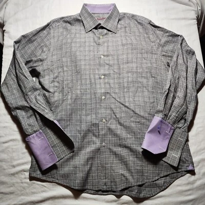 Robert Graham Shirt Mens Size 43 Black Button Up Long Sleeve Collared Formal - Image 1 of 4