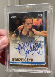 2019 TOPPS CHROME UFC GOLD REFRACTOR AUTO JOANNA JEDRZEJCZYK AUTOGRAPH /50