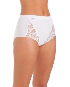La Marquise size 18 lace comforts knickers panties briefs combed cotton White - Picture 1 of 7