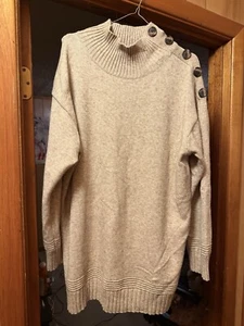 Anthropologie Damen Margarita Tunika Pullover Knopfleiste Schulter Größe Large - Bild 1 von 5