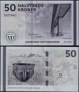 DENMARK 50 KRONER (P65) N. D. (2016) SIG. JENSEN & SORENSEN UNC - Picture 1 of 1