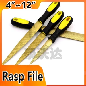 4 inch~12 inch Carbon Steel Rasp File Carpenter Professional Wood Tools Golden - Picture 1 of 8